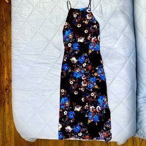 This is a Yumi Kim strappy cocktail dress. It’s perfect for a night out!